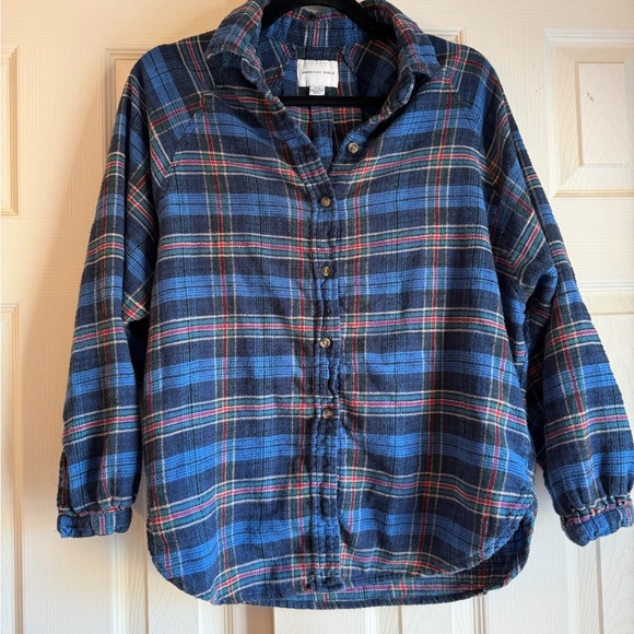 American Eagle Outfitters Tops - American Eagle Multicolor Plaid Shirt Button Up Flannel